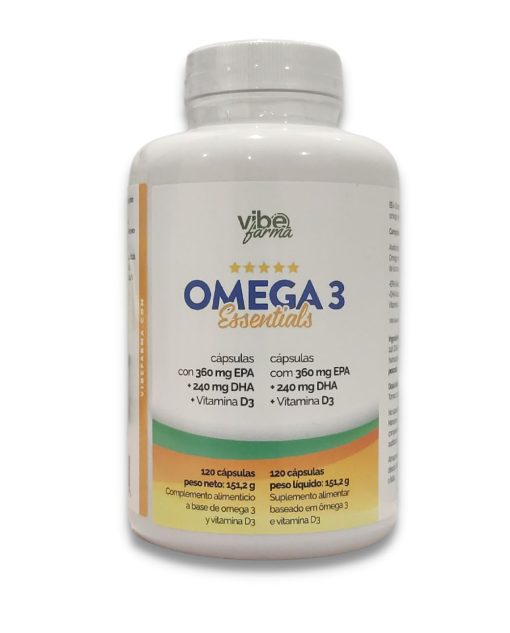 Omega 3 Essentials + Vitamina D3 120 cápsulas